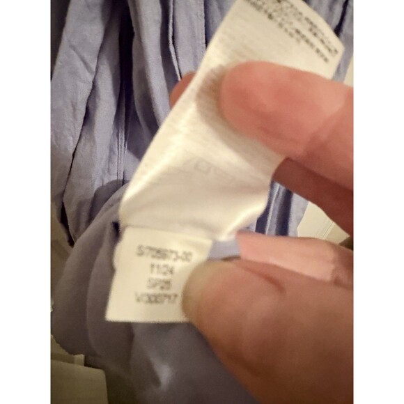 Banana Republic Sky Blue  Linen Blend Wrap Midi Dress Size 4 $150 - Picture 7 of 7